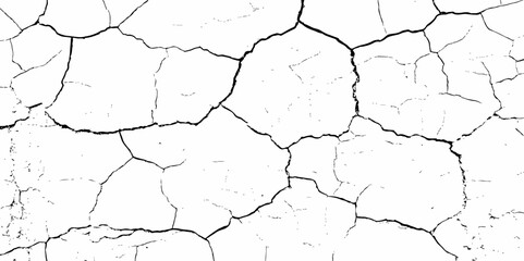 Abstract old wall stone grunge black and white concreate crack scratch in the grunge texture background.