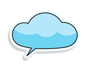 Set of Colorful speech bubbles in Hand-drawn style , chatting box, message box, think balloon, speak bubble, cartoon elements vector illustration	