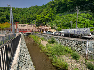 案内川　高尾山口駅付近　東京都