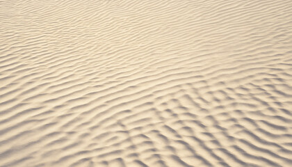 Fototapeta premium Aerial Beige Desert Sand Patterns, Wind Ripples, Minimalist Landscape