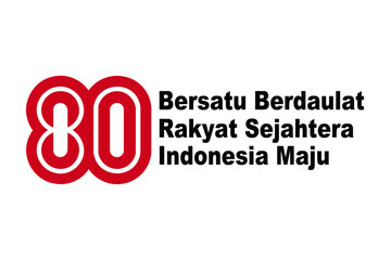Logo Merah Putih HUT RI ke 80 Tahun