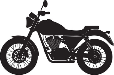 Fototapeta premium black motorcycle vector logo, motorcycle vector illustration, motorcycle silhouette vector icon