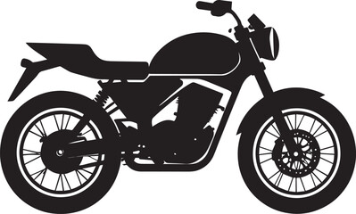 Fototapeta premium black motorcycle vector logo, motorcycle vector illustration, motorcycle silhouette vector icon