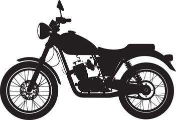 Fototapeta premium black motorcycle vector logo, motorcycle vector illustration, motorcycle silhouette vector icon