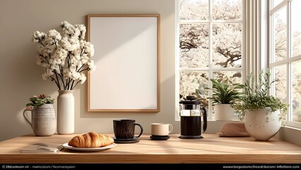 Cozy Wooden Frame Decor Mockup Set