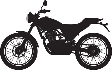 Fototapeta premium black motorcycle vector logo, motorcycle vector illustration, motorcycle silhouette vector icon