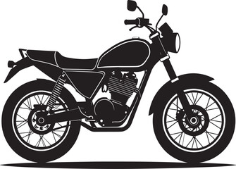 Fototapeta premium black motorcycle vector logo, motorcycle vector illustration, motorcycle silhouette vector icon