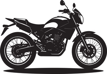 Fototapeta premium black motorcycle vector logo, motorcycle vector illustration, motorcycle silhouette vector icon