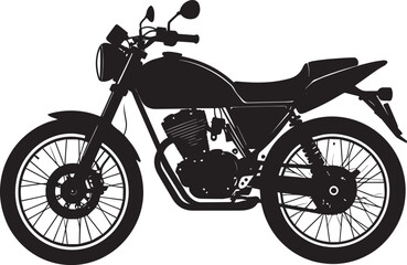 Fototapeta premium black motorcycle vector logo, motorcycle vector illustration, motorcycle silhouette vector icon