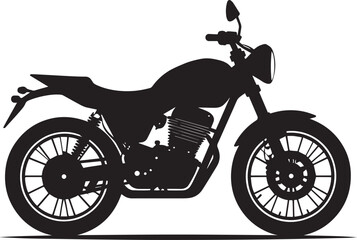 Fototapeta premium black motorcycle vector logo, motorcycle vector illustration, motorcycle silhouette vector icon