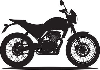 Fototapeta premium black motorcycle vector logo, motorcycle vector illustration, motorcycle silhouette vector icon