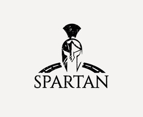  Iconic Spartan Helmet Logo with Wings/Arcs