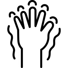 Obraz premium parkinson icon illustration design with outline