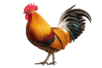 Fototapeta premium Majestic Rooster in Vibrant Hues