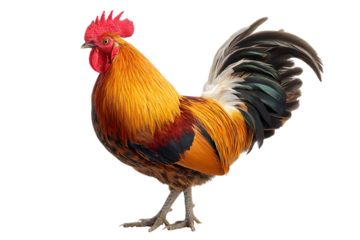 Majestic Rooster in Vibrant Hues
