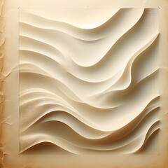 Obraz premium Vintage Paper Stack with Torn Edges on Beige Background for Artistic Design