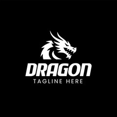 Dragon minimalist logo design
