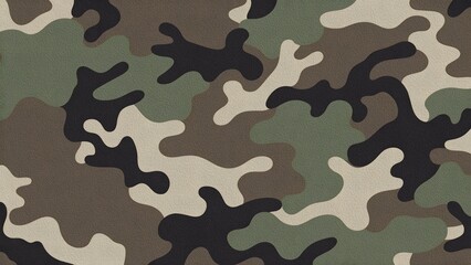 Fototapeta premium Forest Camouflage Pattern Military Concealment Design for Tactical Gear and Outdoor Use