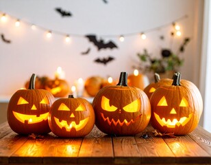 halloween jack o lantern with pumpkin