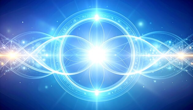 Abstract celestial flower design