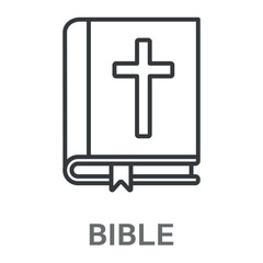 Simple Bible Design Icon, Simple Style Design Inspiration For Any Logos Interface And Purpose