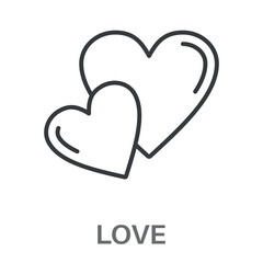 Simple Love Design Icon, Simple Style Design Inspiration For Any Logos Interface And Purpose