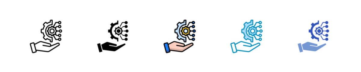 Business Transformation  Icon Set Multiple Style Collection