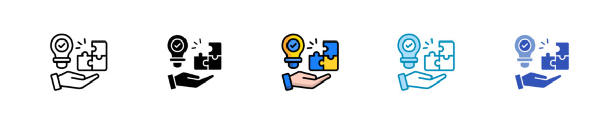Enterprise Solutions  Icon Set Multiple Style Collection