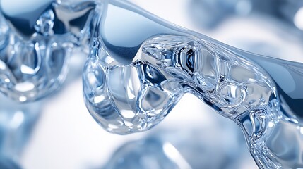 Intraoral Camera close up macro view reflections futuristic background sterile equipment setup no human no labelling and no logo