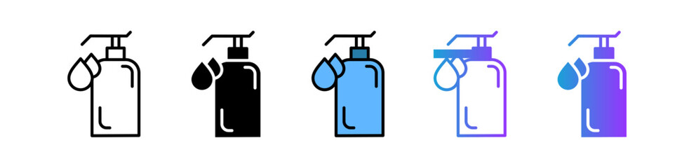 Liquid multiple icon