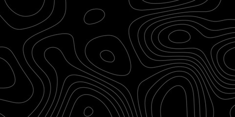 Vector illustration. wave Line topography map contour. White wave paper curved reliefs abstract background. map patterns, topography line map. Vintage outdoors style. topography height map, Seamless. 