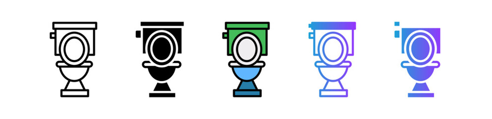 Toilet multiple icon