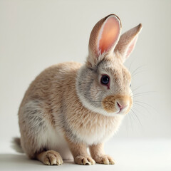 Obraz premium Closec up on beautiful rabbit isolated