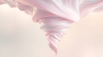 Fototapeta premium Abstract background of pink silk or satin tornado effect .