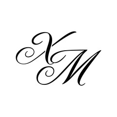 Obraz premium Elegant ZA Monogram Logo in Black Script – Luxury Calligraphy Initial Design on White Background 