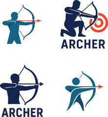 Set of Archer logo icon