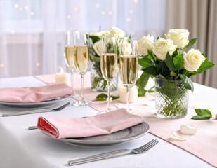 wedding table setting