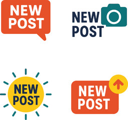 Set of  New Post logo