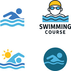 Set of Swimming Course logo