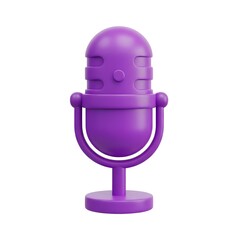 3d render of a microphone