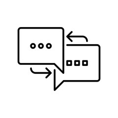 Courses Language Speak Outline Icon Online Education