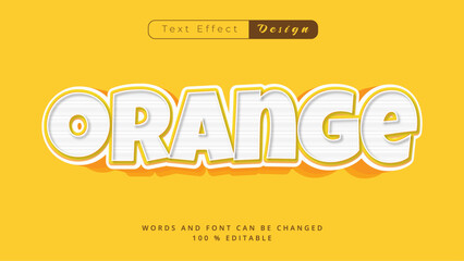 Fototapeta premium Modern Typography and Lettering – Bold Orange Colorful Poster Design Vector