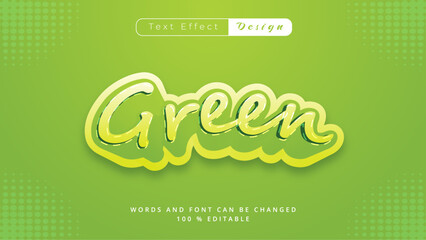 Green Design with Modern Editable Text Typography
