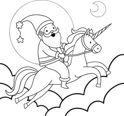 Obraz premium Cute comic character drawing of a dog and a cat in a fun coloring book style