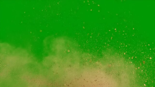 Dust and sand best Resolution animated green screen video 4k, Easy editable green screen video, high quality vector 3D illustration. Top choice green screen background
