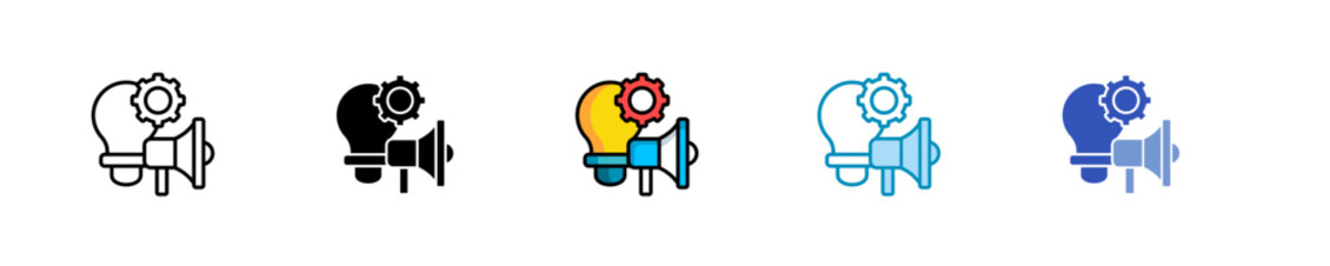 Promotional Campaign  Icon Set Multiple Style Collection