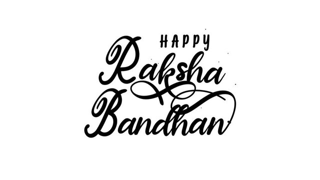 Happy raksha bandhan text animation, social media posts, and festival promotions.