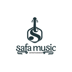 Musical Instrument Letter S Logo Design