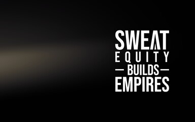 A motivational quote showcasing the value of dedication and effort in achieving greatness, displayed on a black background with a modern layout.