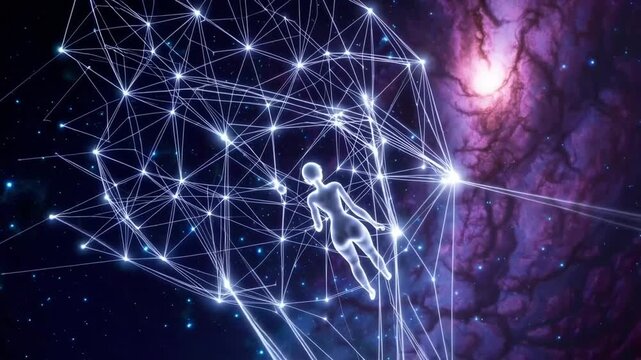 Exploring the Connection Between Consciousness and the Universe Through Cosmic Visuals and Ethereal Representations Generative AI